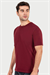 Erkek Bordo Süprem Yarım Kol T-shirt