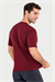 Erkek Bordo Süprem Yarım Kol T-shirt