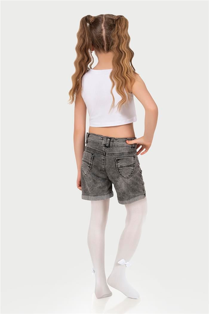 Kız Çocuk Beyaz Halter Yaka Atlet