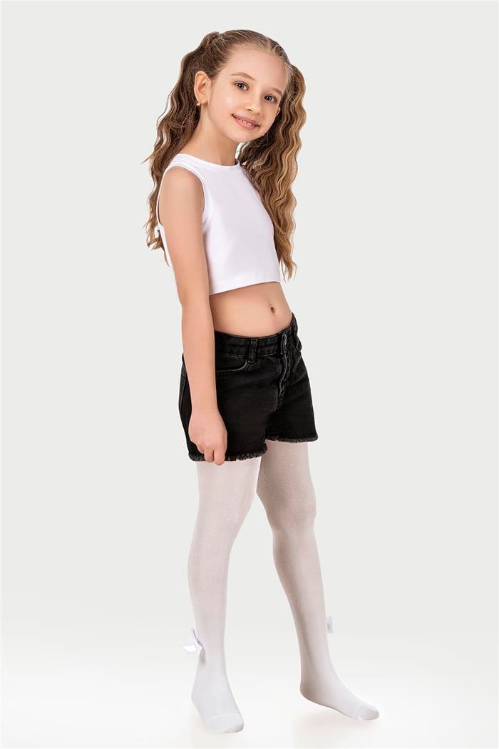 Kız Çocuk Beyaz Halter Yaka Atlet