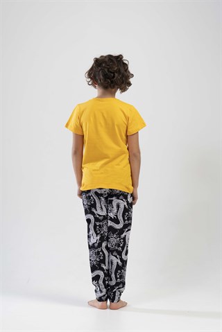 Erkek Çocuk Sarı Pijama Takım