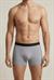 Erkek Gri Melanj Likra Cotton Boxer