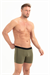 Erkek Haki Likra Cotton Boxer