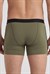 Erkek Haki Likra Cotton Boxer