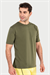 Erkek Haki Süprem Yarım Kol T-shirt