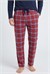 Erkek Kırmızı Ekose Desen Pijama Altı