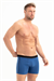 Erkek Lacivert Likra Cotton Boxer