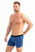 Erkek Lacivert Likra Cotton Boxer