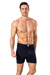 Erkek Lacivert Penye Düğmeli Boxer