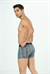 Erkek Mavi Çizgili Zikzaklı Cotton Boxer