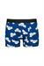 Erkek Mavi El Hareketli Desen Boxer
