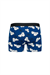 Erkek Mavi El Hareketli Desen Boxer