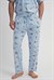 Erkek Mavi Lyc Suprem Cepli Pijama Altı