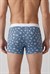 Erkek Mavi Yıldız Desen Zikzaklı Cotton Boxer