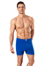 Erkek Saks Mavi Penye Düğmeli Boxer