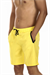 Erkek Sarı Dıştan İki Cepli Deniz Şortu