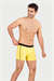 Erkek Sarı Likra Cotton Boxer