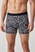 Erkek Siyah Çizgili Zikzaklı Cotton Boxer