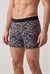Erkek Siyah Çizgili Zikzaklı Cotton Boxer