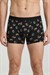 Erkek Siyah Halkalı Zikzaklı Cotton Boxer