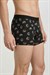 Erkek Siyah Halkalı Zikzaklı Cotton Boxer