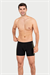 Erkek Siyah Likra Cotton Boxer