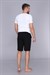 Erkek Siyah Likralı Cepli Şort