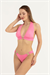 Kadın Açık Pembe Kalp Detay Bikini Takım