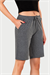 Kadın Antrasit-Melanj Uzun Şort