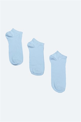 Erkek Beyaz 3Lü Patik Çorabı