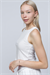 Kadın Beyaz Halter Yaka Crop