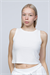 Kadın Beyaz Halter Yaka Crop