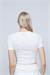 Kadın Beyaz Likra Cotton Crop