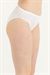 Kadın Beyaz Örgü Desen Slip 
