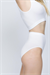 Kadın Beyaz Seamless Yüksek Bel Slip Külot
