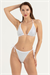 Kadın Beyaz Taşlı Üçgen Bikini