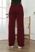 Kadın Bordo Bol Paça Tek Alt
