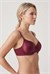 Kadın Bordo Destekli Push Up Kulaklı Sütyen