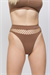 Kadın Bronz Kahve Fileli Slip Külot