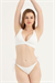 Kadın Ekru İki Yandan Bağlamalı Tek Alt Bikini