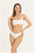Kadın Ekru İp Askılı Bikini Takım