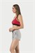 Kadın Gri İki İplik Şort