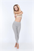 Kadın Gri Modal Uzun Tayt