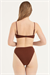 Kadın Kahverengi İp Askılı Bikini Takım