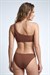 Kadın Kahverengi Tek Omuz Bikini Takım