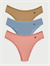 Kadın Karışık Renk 3lü Dantel Çerçeveli Brazilian Külot