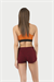 Kadın Kırçıllı Bordo Mini Şort