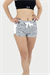 Kadın Kırçıllı Krem Mini Şort