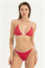 Kadın Kırmızı Beyaz Puantiyeli Bikini Takım