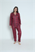 Kadın Kırmızı Ekose Desen Pijama Altı
